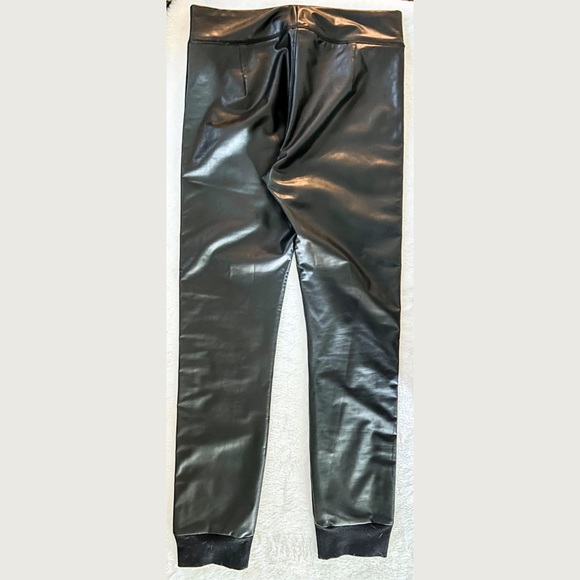 David Lerner Faux Leather Pants - Large - High Waisted, Black - Picture 5 of 5